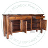 Wormy Maple French River Sideboard 35''H x 70''W x 18''D With 3 Doors And 3 Drawers