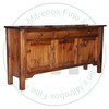 Wormy Maple French River Sideboard 35''H x 70''W x 18''D With 3 Doors And 3 Drawers