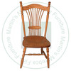 Maple Colonial Wheat Sheaf Side Chair Has Wood Seat