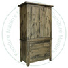 Wormy Maple Dakota Bifold Door Armoire