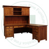Wormy Maple A Series Home Office Desk With 8 Drawers And Hutch