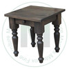 Maple Nith River End Table With 3 1/2'' Turned Legs