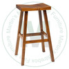 Pine 26'' Saddle Stool 13'' D x 26'' H x 16'' W