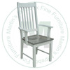 Wormy Maple Hiback Mini Mission Arm Chair 17'' Deep x 42'' High x 23'' Wide