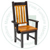 Wormy Maple Yukon Slat Back Arm Chair 17'' Deep x 40'' High x 18'' Wide