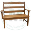 Wormy Maple Dakota Ladder Back Love Seat