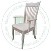 Maple Christy Arm Chair Has Wood Seat