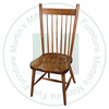 Maple Rustic Farm House Side Chair Has Wood Seat