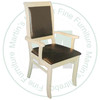 Maple Sleigh Arm Chair Has Upholstered Seat