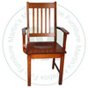 Oak Mini Mission Arm Chair Has Wood Seat