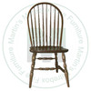 Oak 8 Spindle Side Chair Has Wood Seat