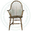 Oak 8 Spindle Arm Chair Has Wood Seat