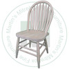 Oak Big Seat Arrow Side Chair Has Wood Seat