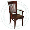 Oak Essex Arm Chair Has Wood Seat