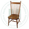 Oak Rustic Farm House Side Chair Has Wood Seat