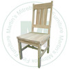 Oak Timber Mission Side Chair Has Wood Seat