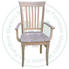 Oak Trent Arm Chair Has Wood Seat