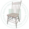 Wormy Maple Kitchen Side Chair Has Wood Seat