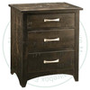 Wormy Maple Bancroft Power Management Night Stand 19''D x 25''W x 29.5''H With 3 Drawers