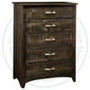 Wormy Maple Bancroft Chest Of Drawers 19''D x 35''W x 51''H With 5 Drawers
