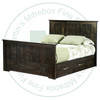 Wormy Maple Bancroft 4 Drawer Queen Storage Bed With 32'' Footboard