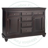 Wormy Maple Florentino Sideboard With 2 Wood Doors And 6 Drawers