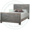 Wormy Maple Barrelworks Double Bed with High Footboard