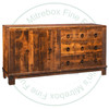 Wormy Maple Barrelworks Sideboard 70''W x 36.25''H x 18.5''D With 2 Wood Doors