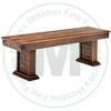 Wormy Maple Barrelworks Pedestal Bench 16''D x 72''W x 18''H With Wood Seat