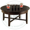 Wormy Maple Demi-Lume Coffee Table 36''D x 36''W x 19''H