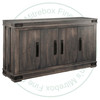 Wormy Maple Gastown Sideboard 18.5''D x 69''W x 38.5'' H