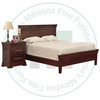 Wormy Maple Kensington Queen Bed With Low Footboard