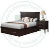 Wormy Maple Stockholm Double Combo Panel Bed With 6 Drawers