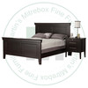 Wormy Maple Stockholm King Panel Bed