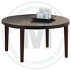 Wormy Maple Stockholm Round Coffee Table 36''D x 36''W x 19''H