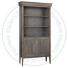 Wormy Maple Stockholm 80" Bookcase With Doors