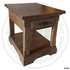Wormy Maple Chateau End Table 20''W x 22''H x 24''D With 1 Drawer