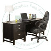 Oak Brooklyn Executive Desk 32'' Deep x 72'' Wide x 30'' High