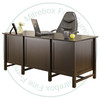 Wormy Maple Brooklyn Executive Desk 28'' Deep x 68'' Wide x 30'' High