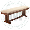 Wormy Maple Brooklyn Bench 16''D x 60''W x 18''H With Fabric Seat