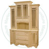 Maple Westminster Hutch And Buffet 60''W x 84''H x 18''D