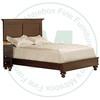 Maple Georgetown Queen Bed With Low Footboard