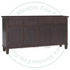 Maple Georgetown Sideboard 19.5'' Deep x 80'' Wide x 42'' High With 4 Wood Doors And 4 Drawers