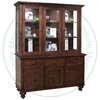 Maple Georgetown Hutch And Buffet 19.5'' Deep x 63'' Wide x 82'' High Has 2 Drawers And 4 Doors