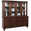 Maple Georgetown Hutch And Buffet 19.5'' Deep x 81.5'' Wide x 82'' High Has 2 Drawers And 4 Doors