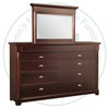 Pine Hudson Valley Double Wide Dresser With 10 Drawers