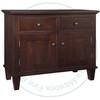 Pine Georgetown Sideboard 19.5'' Deep x 43'' Wide x 35.5'' High With 2 Wood Doors And 2 Drawers