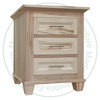 Pine Algonquin 3 Drawer Night Stand