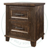 Pine Rustic Algonquin 2 Drawer Night Stand