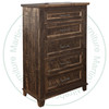 Pine Rustic Algonquin 5 Drawer Hiboy